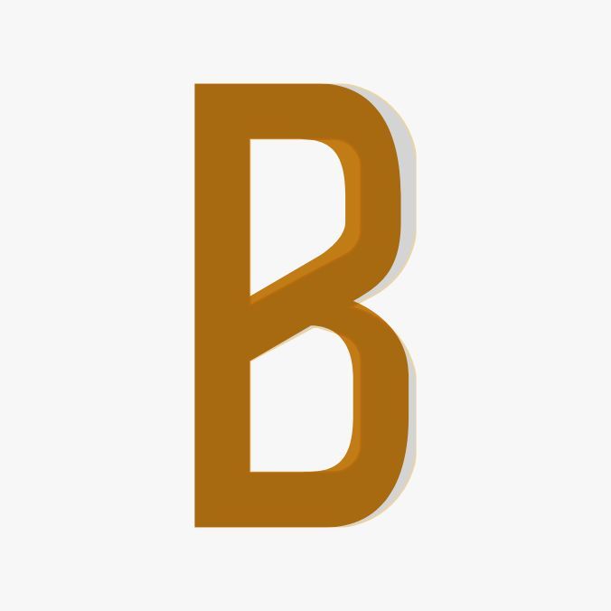 B del logo del ristorante Benda con ombre