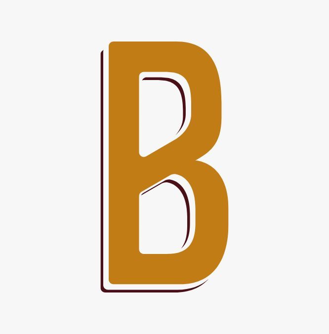B del logo del ristorante Benda tridimensionale